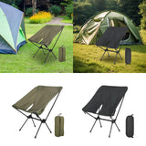 Maxbell Folding Camping Chair Seat Camp Stool Fishing Chair for Outside Travel Beach Green