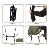 Maxbell Folding Camping Chair Seat Camp Stool Fishing Chair for Outside Travel Beach Green