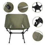 Maxbell Folding Camping Chair Seat Camp Stool Fishing Chair for Outside Travel Beach Green