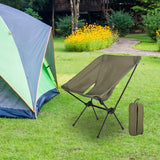 Maxbell Folding Camping Chair Seat Camp Stool Fishing Chair for Outside Travel Beach Green