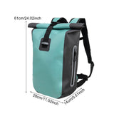 Maxbell Waterproof Dry Bag 20L Rolltop Backpack for Swimming Outdoor Camping Fishing Green