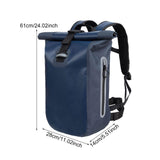 Maxbell Waterproof Dry Bag 20L Rolltop Backpack for Swimming Outdoor Camping Fishing Dark Blue