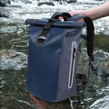 Maxbell Waterproof Dry Bag 20L Rolltop Backpack for Swimming Outdoor Camping Fishing Dark Blue