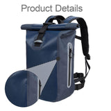 Maxbell Waterproof Dry Bag 20L Rolltop Backpack for Swimming Outdoor Camping Fishing Dark Blue