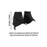 Maxbell Leg Ankle Gaiters Boot Sandproof Covers for Hiking Skiing Outdoor Activities Black