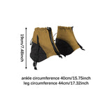 Maxbell Leg Ankle Gaiters Boot Sandproof Covers for Hiking Skiing Outdoor Activities Sand Gold