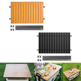 Maxbell Foldable Metal Board Heavy Duty Wagon Cart Board for Garden Cart BBQ Picnics Brown