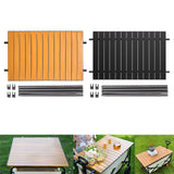 Maxbell Foldable Metal Board Heavy Duty Wagon Cart Board for Garden Cart BBQ Picnics Brown