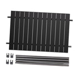 Maxbell Foldable Metal Board Heavy Duty Wagon Cart Board for Garden Cart BBQ Picnics Black