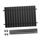 Maxbell Foldable Metal Board Heavy Duty Wagon Cart Board for Garden Cart BBQ Picnics Black