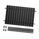 Maxbell Foldable Metal Board Heavy Duty Wagon Cart Board for Garden Cart BBQ Picnics Black