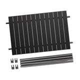 Maxbell Foldable Metal Board Heavy Duty Wagon Cart Board for Garden Cart BBQ Picnics Black