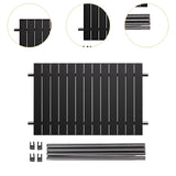 Maxbell Foldable Metal Board Heavy Duty Wagon Cart Board for Garden Cart BBQ Picnics Black