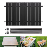 Maxbell Foldable Metal Board Heavy Duty Wagon Cart Board for Garden Cart BBQ Picnics Black