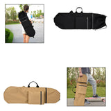 Maxbell Longboard Carry Case Skate Adjustable Straps with Handle Skateboard Backpack Black