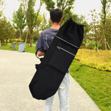 Maxbell Longboard Carry Case Skate Adjustable Straps with Handle Skateboard Backpack Black