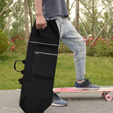 Maxbell Longboard Carry Case Skate Adjustable Straps with Handle Skateboard Backpack Black