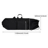 Maxbell Longboard Carry Case Skate Adjustable Straps with Handle Skateboard Backpack Black