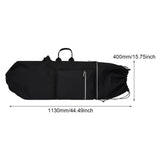 Maxbell Longboard Carry Case Skate Carrier for Travel Waterproof Skateboard Backpack Black