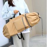 Maxbell Longboard Carry Case Skate Carrier for Travel Waterproof Skateboard Backpack Khaki