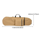 Maxbell Longboard Carry Case Skate Carrier for Travel Waterproof Skateboard Backpack Khaki
