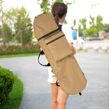 Maxbell Longboard Carry Case Skate Carrier for Travel Waterproof Skateboard Backpack Khaki
