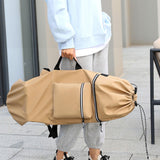 Maxbell Longboard Carry Case Skate Adjustable Straps with Handle Skateboard Backpack Khaki