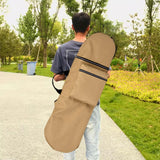 Maxbell Longboard Carry Case Skate Adjustable Straps with Handle Skateboard Backpack Khaki