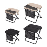 Maxbell Folding Backpack Stool Ottoman Portable Camping Chair for Home Garden Adults Khaki and S