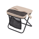 Maxbell Folding Backpack Stool Ottoman Portable Camping Chair for Home Garden Adults Khaki and S