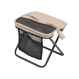 Maxbell Folding Backpack Stool Ottoman Portable Camping Chair for Home Garden Adults Khaki and S