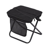 Maxbell Folding Backpack Stool Ottoman Portable Camping Chair for Home Garden Adults Black and S