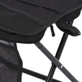 Maxbell Folding Backpack Stool Ottoman Portable Camping Chair for Home Garden Adults Black and S