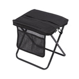 Maxbell Folding Backpack Stool Ottoman Portable Camping Chair for Home Garden Adults Black and L
