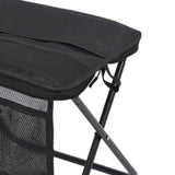 Maxbell Folding Backpack Stool Ottoman Portable Camping Chair for Home Garden Adults Black and L