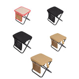 Maxbell Folding Camping Stool Compact Foot Rest Stool for Travel Backpacking Outdoor L Khaki and Red