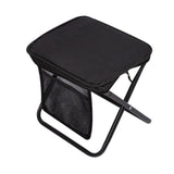 Maxbell Folding Camping Stool Compact Foot Rest Stool for Travel Backpacking Outdoor XL Black