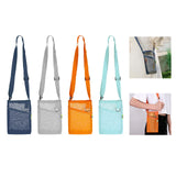 Maxbell Mesh Water Bottle Pouch Reusable Water Bottle Holder for Walking Gym Camping navy blue
