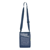 Maxbell Mesh Water Bottle Pouch Reusable Water Bottle Holder for Walking Gym Camping navy blue