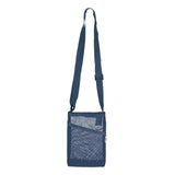 Maxbell Mesh Water Bottle Pouch Reusable Water Bottle Holder for Walking Gym Camping navy blue