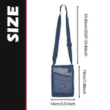 Maxbell Mesh Water Bottle Pouch Reusable Water Bottle Holder for Walking Gym Camping navy blue