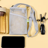 Maxbell Mesh Water Bottle Pouch Reusable Water Bottle Holder for Walking Gym Camping gray