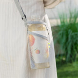 Maxbell Mesh Water Bottle Pouch Reusable Water Bottle Holder for Walking Gym Camping gray