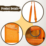 Maxbell Mesh Water Bottle Pouch Reusable Water Bottle Holder for Walking Gym Camping Orange