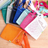 Maxbell Mesh Water Bottle Pouch Reusable Water Bottle Holder for Walking Gym Camping Orange