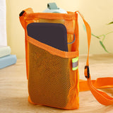 Maxbell Mesh Water Bottle Pouch Reusable Water Bottle Holder for Walking Gym Camping Orange