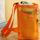 Maxbell Mesh Water Bottle Pouch Reusable Water Bottle Holder for Walking Gym Camping Orange