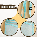 Maxbell Mesh Water Bottle Pouch Reusable Water Bottle Holder for Walking Gym Camping blue