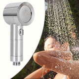Maxbell Handheld Sprayer Bath Hotel Spraying Head High Pressure Filtered Shower Head Silver