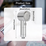 Maxbell Handheld Sprayer Bath Hotel Spraying Head High Pressure Filtered Shower Head Silver